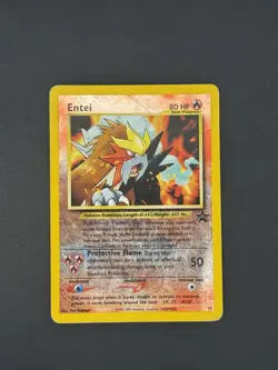Entei Black Star Promo #34 Reverse Holo Pokemon TCG Nintendo - Image 1