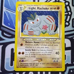 Pokemon TCG Light Machoke Neo Destiny 49/105 Regular - Image 1