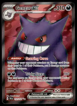 Pokemon TCG Temporal Forces #193/162 Gengar EX NM - Image 1