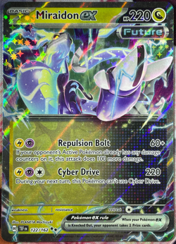 Miraidon ex Double Rare - 122/162 - Temporal Forces Pokemon 2024 - Image 1
