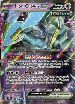 Iron Crown ex Double Rare - 081/162 - Temporal Forces Pokemon 2024 - Image 1