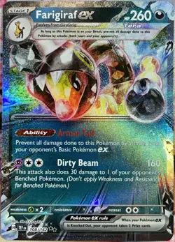 Farigiraf ex Double Rare - 108/162 - Temporal Forces Pokemon 2024 - Image 1