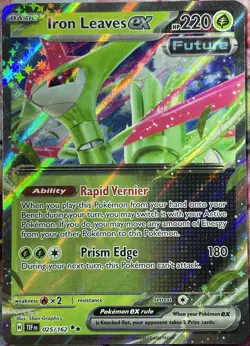 Iron Leaves ex Double Rare - 025/162 - Temporal Forces Pokemon 2024 - Image 1
