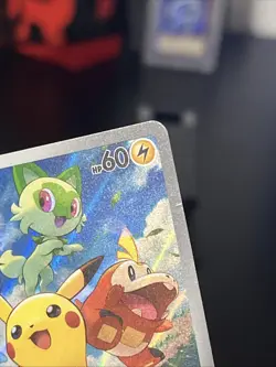 Pokemon TCG Pikachu 027 Promo Holo Black Star Paldea Evolved - Image 4