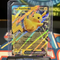 2023 Pokemon Pikachu EX #063/193 Paldea Evolved Double Rare Holo - Image 1