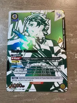 Tanjiro Kamado - Union Arena Demon Slayer - Rare Battle Top 4 English LP - Image 1