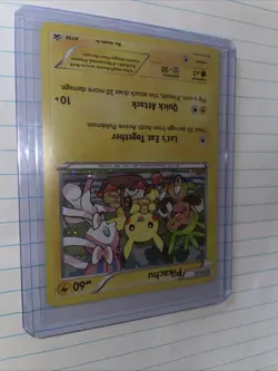 Pokemon Pikachu XY95 Black Star Promo Holo Card Let’s Eat Together 2016 - Image 3
