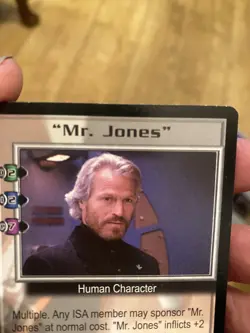 MR JONES BABYLON 5 CCG COLLECTORS CARD NEAR MINT CRUSADE UNPLAYED PRECEDENCE - Image 1