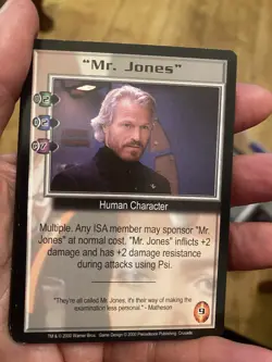 MR JONES BABYLON 5 CCG COLLECTORS CARD NEAR MINT CRUSADE UNPLAYED PRECEDENCE - Image 3