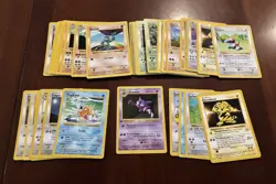 Vintage Pokemon Shadowless Base Set Card Lot - WOTC - Image 1