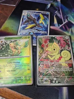Pokemon 3 Card Lot Art Rares Pokeballs English - Image 1