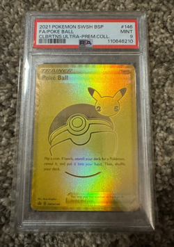 PSA 9 Set Pikachu V swsh145 & Poke Ball 25th Anniversary Promo Pokemon Cards - Image 4