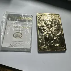 Pokemon Burger King Gold-Plated Card Mewtwo #150 Pokeball Card with certificate - Image 2
