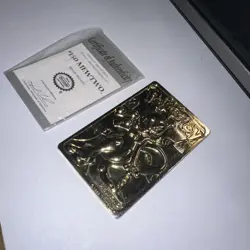 Pokemon Burger King Gold-Plated Card Mewtwo #150 Pokeball Card with certificate - Image 3