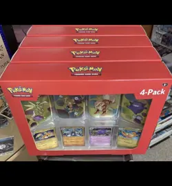 4x Pokemon 4 Pack Mini Tins +4 Promo Cards Bundle 151 SAMS CLUB EXCLUSIVE Sealed - Image 1