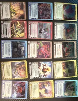 Chaotic TCG 15 RARE Creature Card Lot Glost Bierk Lendai Uboraan Blazier 2008 - Image 1