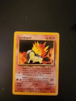 Cyndaquil 56/111 1st Edition Neo Genesis Set Vintage WOTC Pokemon Card 2000 NM - Image 1