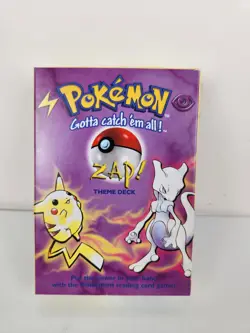 Pokemon TCG Base Zap! Theme Deck Box 1999 EMPTY BOX ONLY (No Cards) - Image 1
