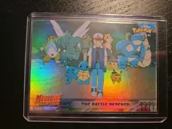 Pokemon Topps Movie card HOLO /Black label/ no.32 "The Battle Renewed" - Image 1