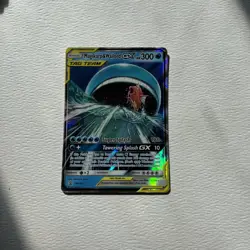 Pokemon TCG Magikarp & Wailord GX Tag Team Black Star Promo Card SM166 - Image 1