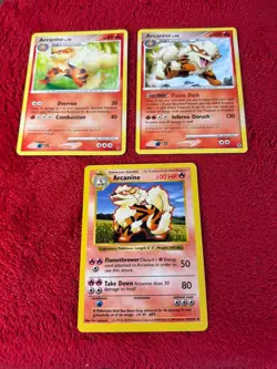 3 Card Arcanine Pokemon Card Lot-shadowless Etc 3 Cards ! - Image 1