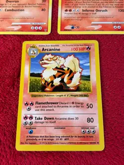 3 Card Arcanine Pokemon Card Lot-shadowless Etc 3 Cards ! - Image 2