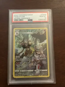Pokemon TCG Kleavor Holo Rare Card Astral Radiance, TG08/TG30 Psa 10 - Image 2