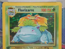 PSA 8 Venusaur Florizarre 15/102 1st Edition | Pokemon Base Set Holo Card French - Image 4