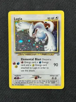 Lugia 9/111 Neo Genesis Holo Rare Pokemon Card - Image 1