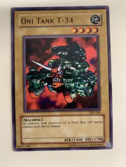 Yu-Gi-Oh! Oni Tank T-34 Common Card PSV-059 LP - Image 1