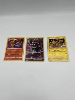 Pokemon TCG 2019 Armored Mewtwo SM228, Charizard & Pikachu Black Star Promo Card - Image 1
