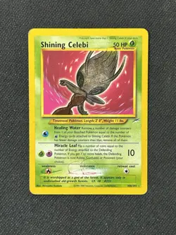 Shining Celebi 106/105 Neo Destiny Secret Rare Holo Pokemon Card - Image 1