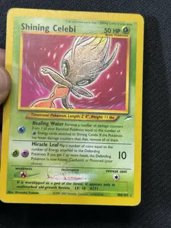 Shining Celebi 106/105 Neo Destiny Secret Rare Holo Pokemon Card - Image 3