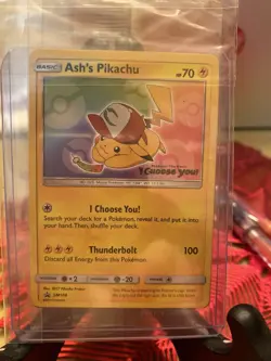 Pokemon Ash's Pikachu TCG SM108 2017 Promo Card NEW & SEALED MINT - Image 1