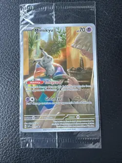 Mimikyu SVP 075 Full Art Holo Black Star Promo Pokemon Card SEALED NM - Image 1