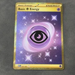 Pokemon TCG Basic Psychic Energy 207/165 Sv: Scarlet & Violet 151 Holo Gold Card - Image 1