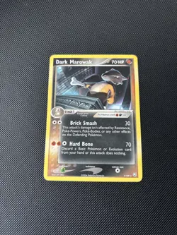 Pokemon Card EX Team Rocket Returns Dark Marowak 7/109 Rare NM! - Image 2