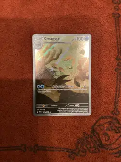 Pokemon Omanyte 180/165 Scarlet Violet 151 English AR Full Art Holo NM Card - Image 1