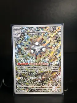 Pokemon Card TCG: Magneton SVP 159 Surging Sparks Full Art Holo Black Star Promo - Image 1