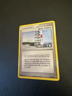 Space Center Reverse Holo Stamped EX Deoxys 91/107 Pokemon Card Trainer - Image 2