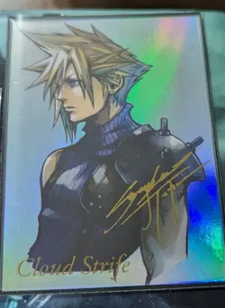 Final Fantasy VII Anniversary Art Museum Volume 2. Secret Signed Card - Image 1