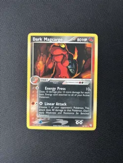 Pokemon Card EX Team Rocket Returns Dark Magcargo 38/109 NM! - Image 1