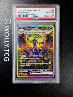 PSA 10 UMBREON EX SAR 217/187 Terastal Festival sv8a Pokemon Card Jap holo BGS - Image 1