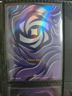 Riftbound Chaos Rune Nexus Night Promo Card Alt Art 166b/298 - Image 1