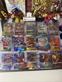 One piece - Japanese Mixed set 15 Card Alt Art Lot - US Seller - Luffy Sabo + - Image 1