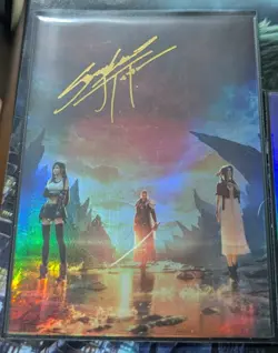Final Fantasy VII Anniversary Art Museum Volume 2. Secret Signed Card - Image 1