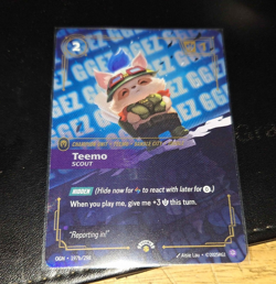 Teemo - Scout GGEZ OGN 197b/298 Riftbound Nexus Night Promo Card - NM - Image 1