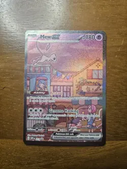 Mew ex SVP 053 Pokemon TCG Scarlet Violet 151 Black Star Promo Full Art Card - Image 1