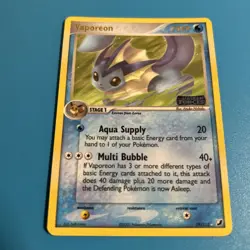 Vaporeon 19/115 Reverse Holo Rare EX Unseen Forces 2005 *MINT* Pokemon Card - Image 2