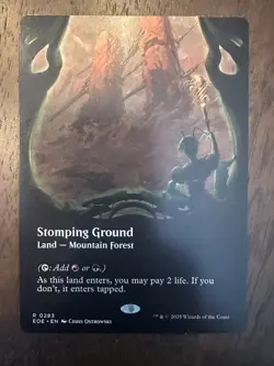 Stomping Ground : MTG *Borderless* Edge of Eternities #0283 / NM - Image 1